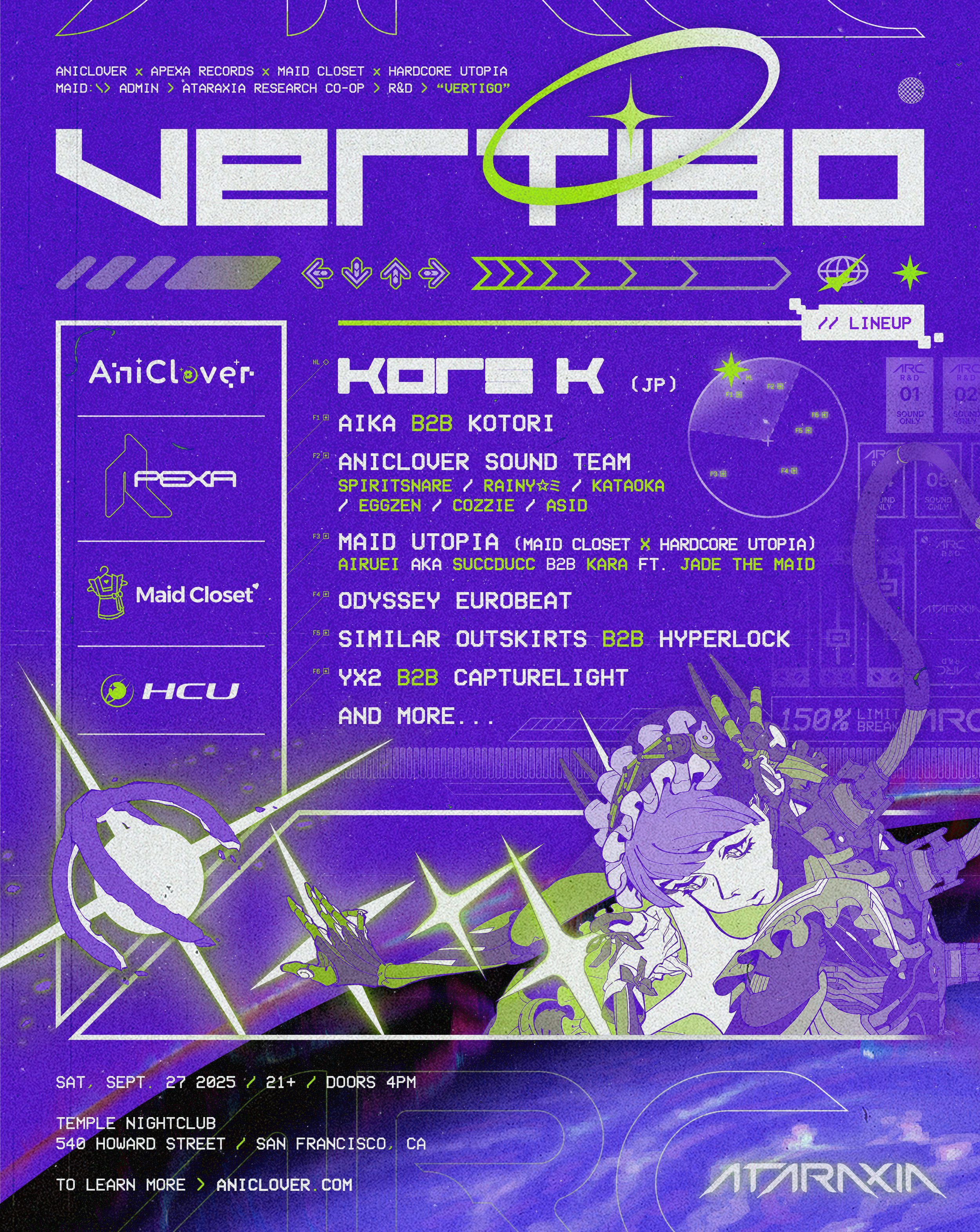 VERTIGO @ Temple SF | Saturday, Sept 27 @ 4PM — AniClover
